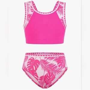 Girls Tropical Bikini Set | 2-Piece | Age 10Y | New